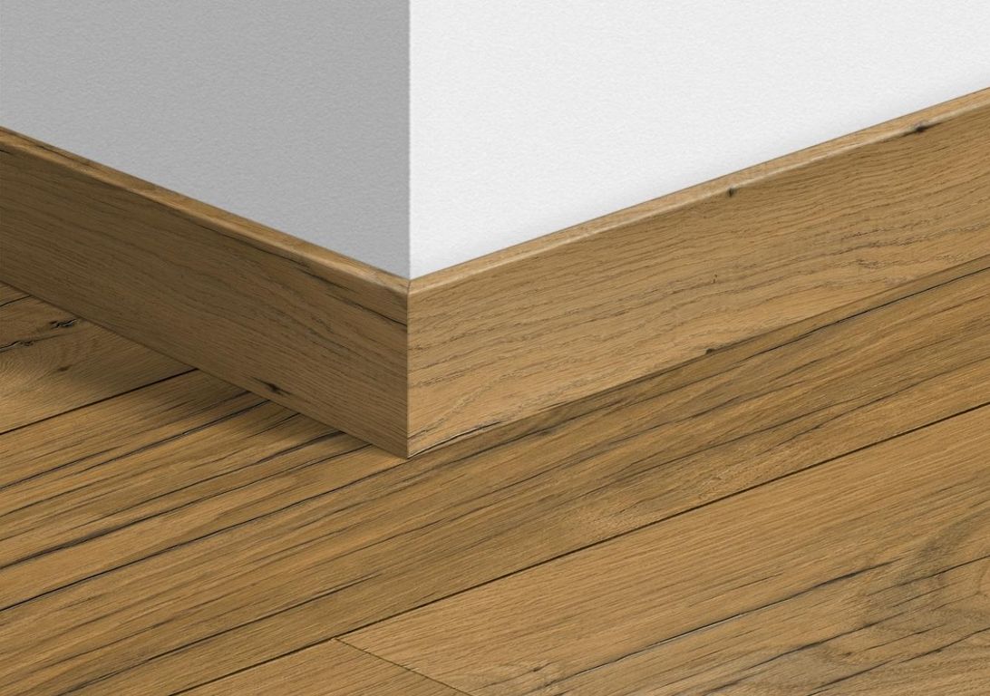 Plinthe pour sols stratifiés Quick Step, Mdf, décor Bois nature gercé, h.5.80 x L. 240.00 cm