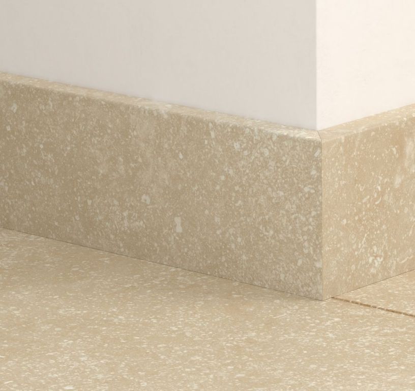Plinthe pour sols stratifiés Quick Step, Mdf, décor Carrelage beige, h.5.80 x L. 240.00 cm