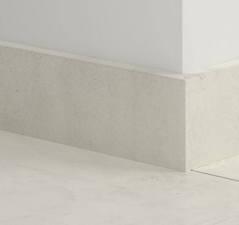 Plinthe pour sols stratifiés Quick Step, Mdf, décor Carrelage blanc, h.5.80 x L. 240.00 cm