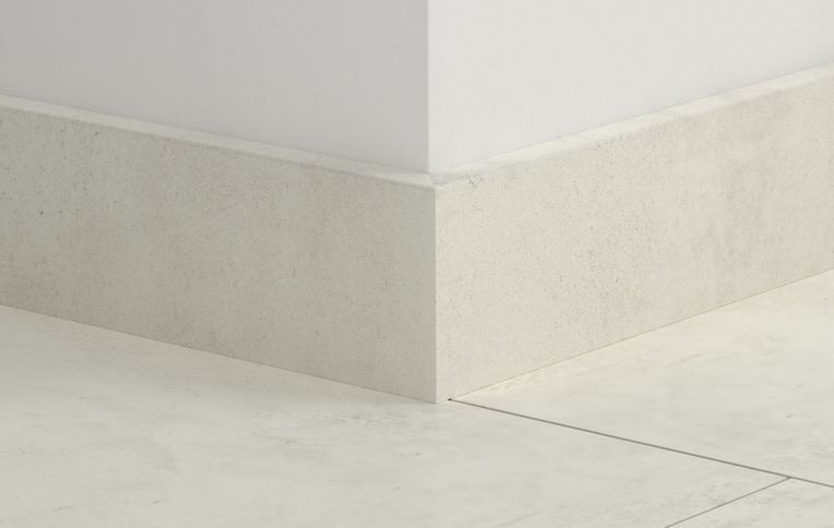 Plinthe pour sols stratifiés Quick Step, Mdf, décor Carrelage blanc, h.5.80 x L. 240.00 cm