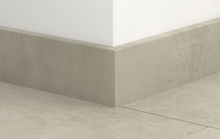 Plinthe pour sols stratifiés Quick Step, Mdf, décor Béton gris, h.5.80 x L. 240.00 cm