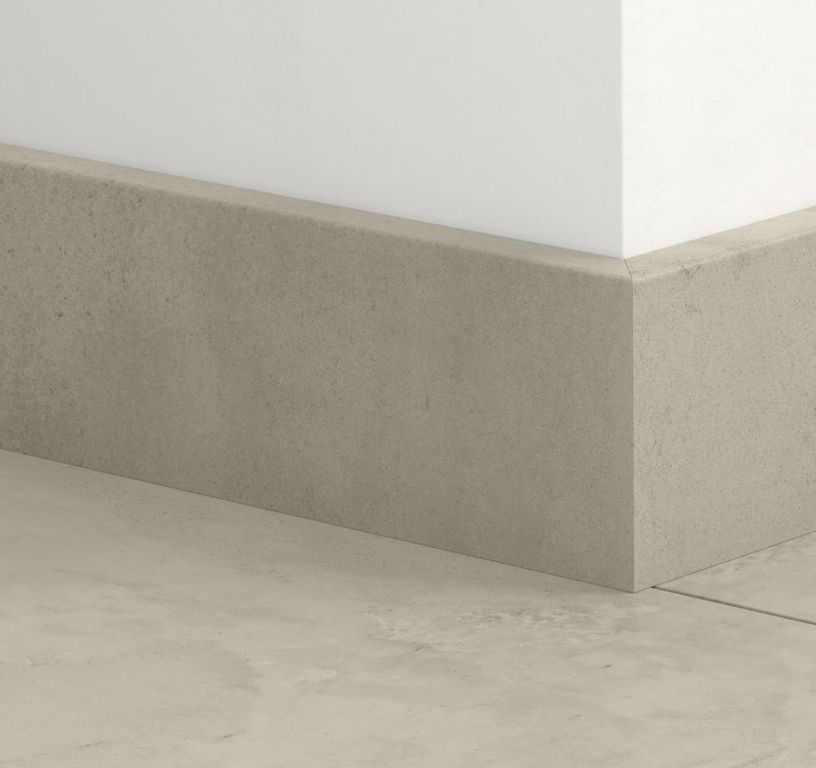 Plinthe pour sols stratifiés Quick Step, Mdf, décor Béton gris, h.5.80 x L. 240.00 cm