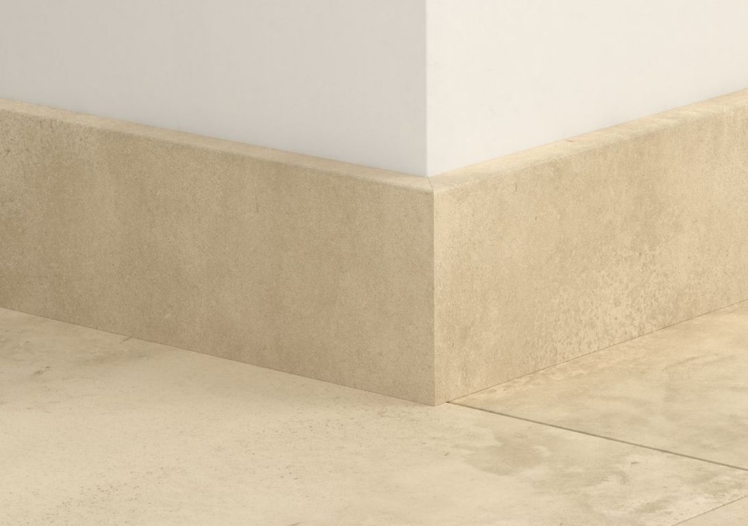 Plinthe pour sols stratifiés Quick Step, Mdf, décor Carrelage beige, h.5.80 x L. 240.00 cm