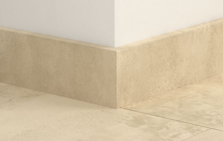 Plinthe pour sols stratifiés Quick Step, Mdf, décor Carrelage beige, h.5.80 x L. 240.00 cm