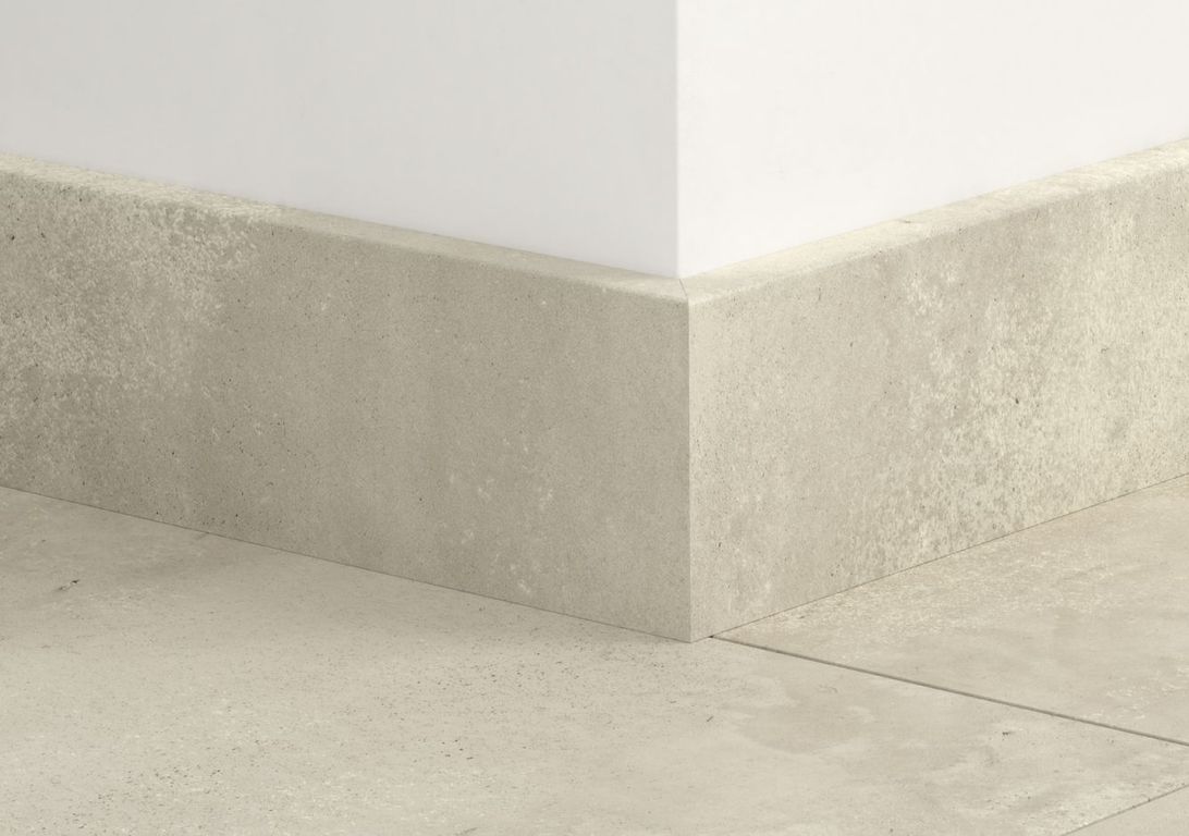 Plinthe pour sols stratifiés Quick Step, Mdf, décor Béton gris clair, h.5.80 x L. 240.00 cm