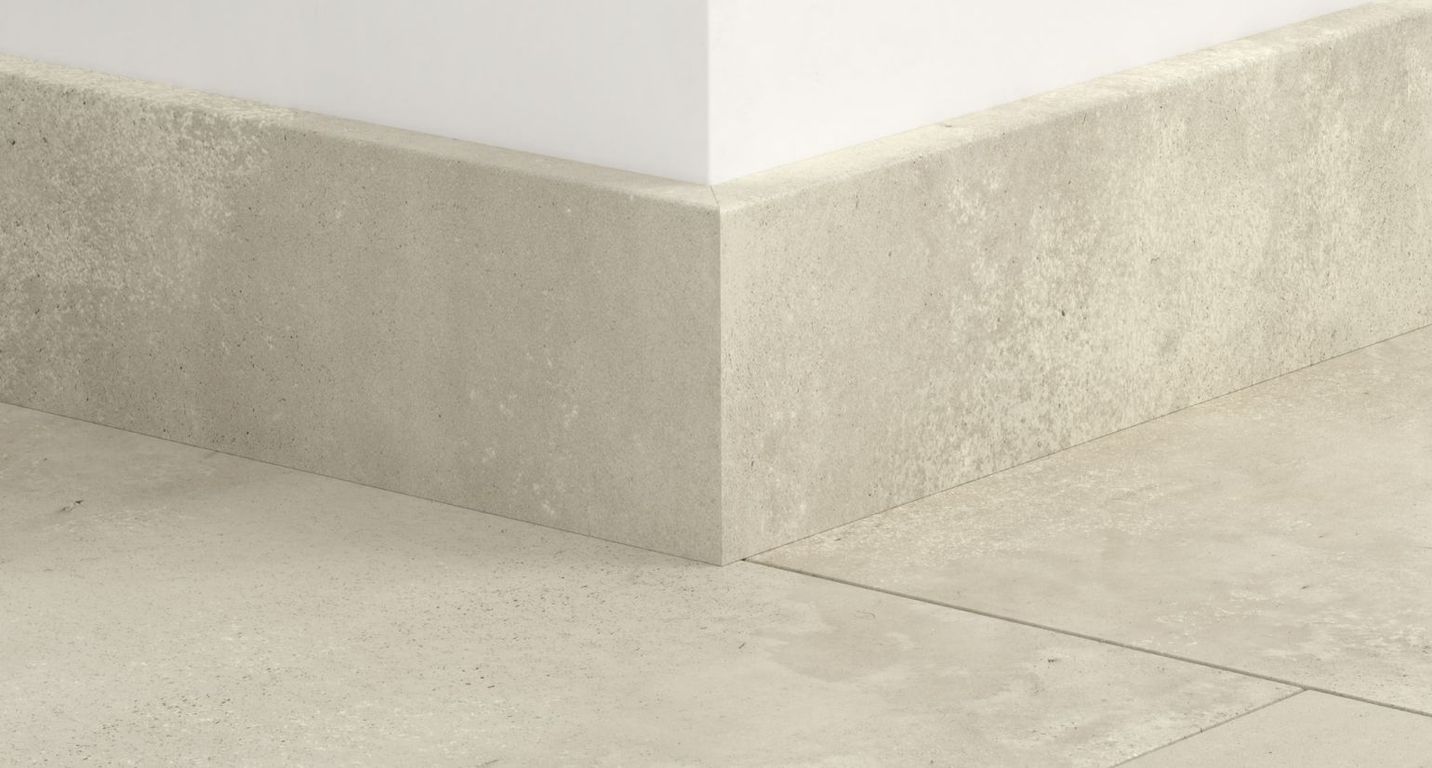 Plinthe pour sols stratifiés Quick Step, Mdf, décor Béton gris clair, h.5.80 x L. 240.00 cm