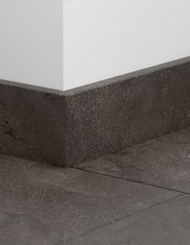 Plinthe pour sols stratifiés Quick Step, Mdf, décor Carrelage gris, h.5.80 x L. 240.00 cm