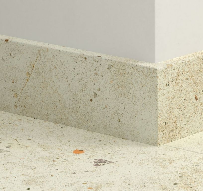 Plinthe pour sols stratifiés Quick Step, Mdf, décor Béton beige, h.5.80 x L. 240.00 cm