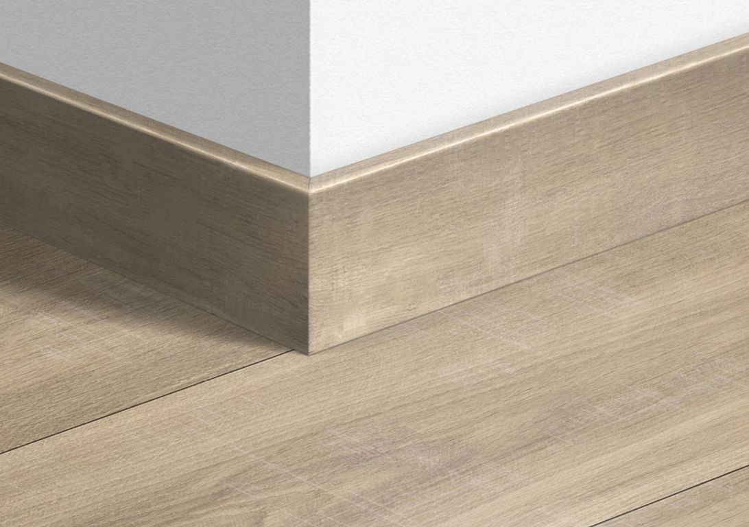 Plinthe  Quick Step, Mdf, décor Bois havana naturel raboté, h.7.70 x L. 240.00 cm
