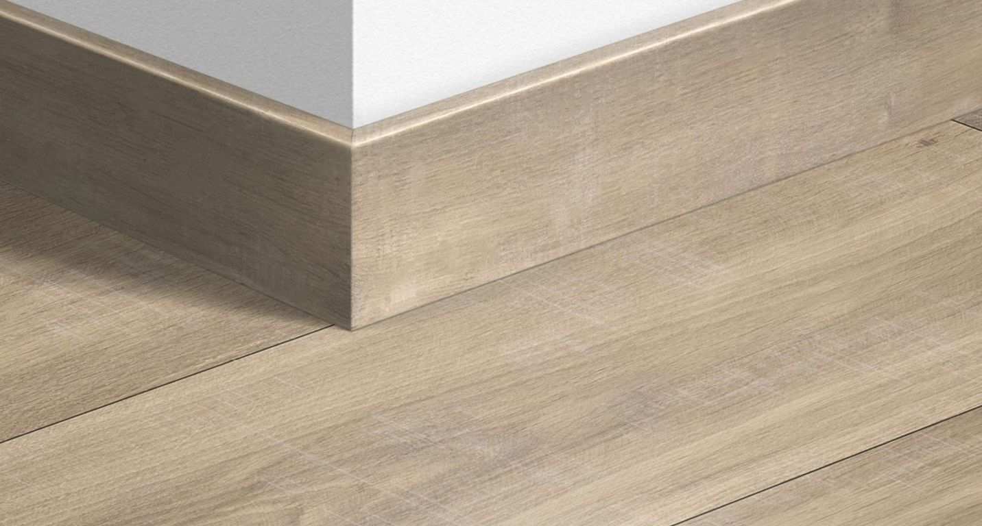 Plinthe  Quick Step, Mdf, décor Bois havana naturel raboté, h.7.70 x L. 240.00 cm