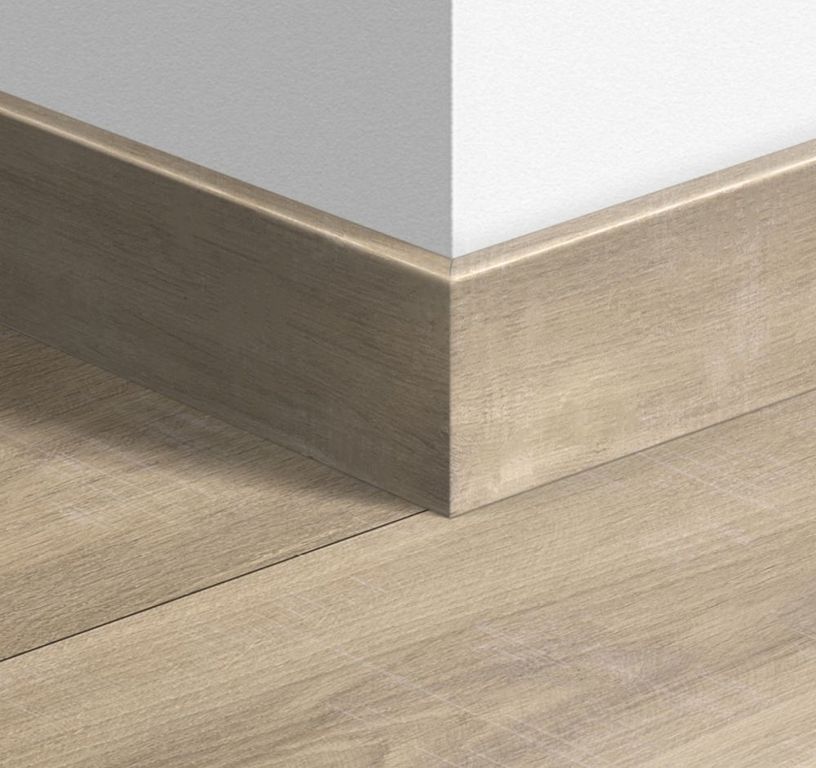 Plinthe  Quick Step, Mdf, décor Bois havana naturel raboté, h.7.70 x L. 240.00 cm