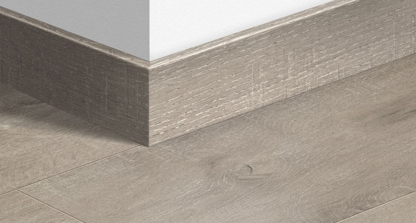 Plinthe  Quick Step, Mdf, décor Bois dominicano gris, h.7.70 x L. 240.00 cm