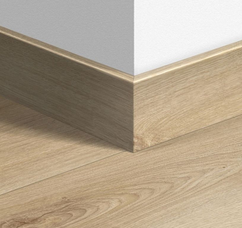 Plinthe  Quick Step, Mdf, décor Bois classique beige mono, h.7.70 x L. 240.00 cm