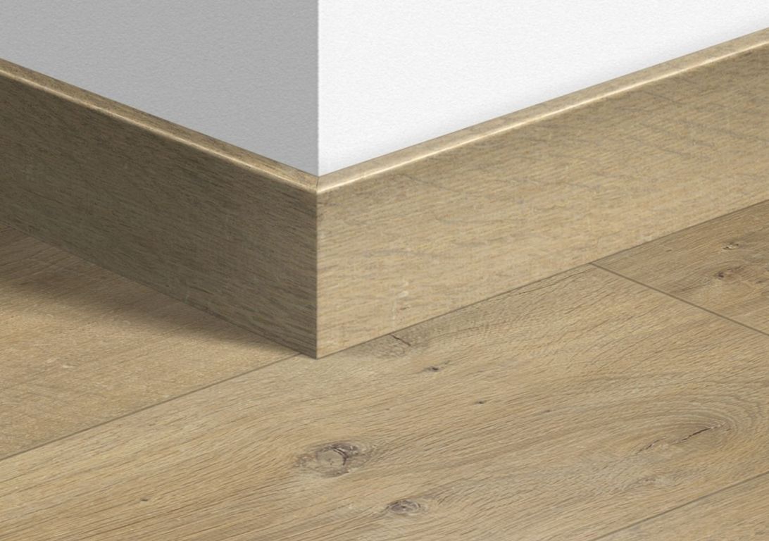 Plinthe  Quick Step, Mdf, décor Bois  gris huilé mono, h.7.70 x L. 240.00 cm