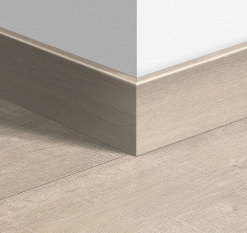 Plinthe  Quick Step, Mdf, décor Bois  raboté beige, h.7.70 x L. 240.00 cm