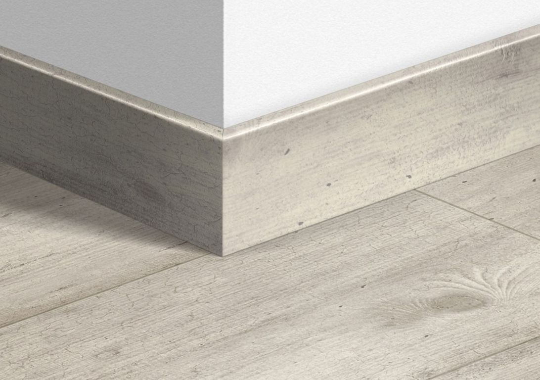 Plinthe  Quick Step, Mdf, décor Bois gris clair mono, h.7.70 x L. 240.00 cm