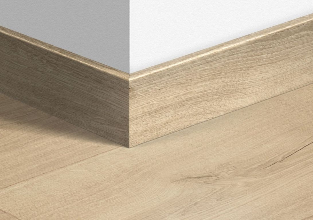 Plinthe  Quick Step, Mdf, décor Bois désert naturel clair, h.7.70 x L. 240.00 cm