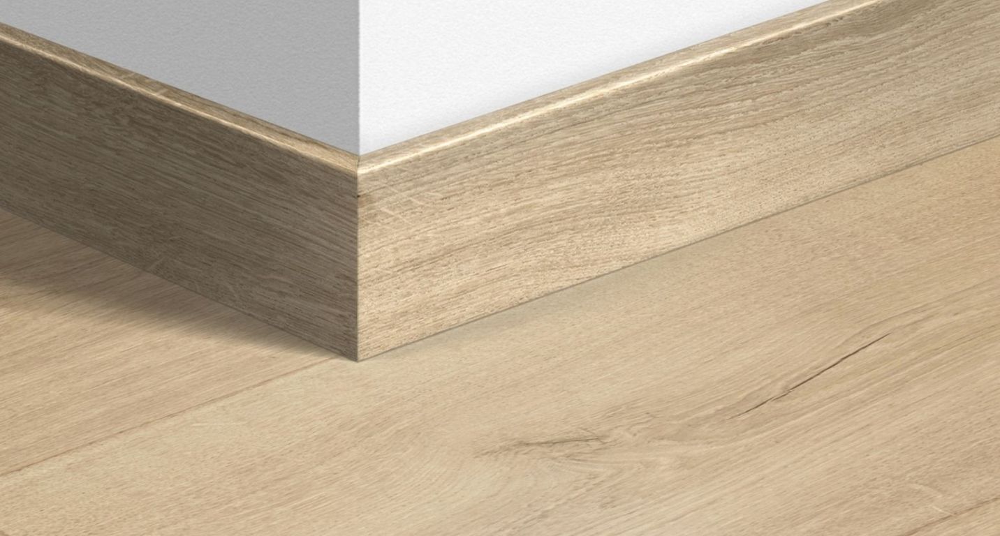 Plinthe  Quick Step, Mdf, décor Bois désert naturel clair, h.7.70 x L. 240.00 cm