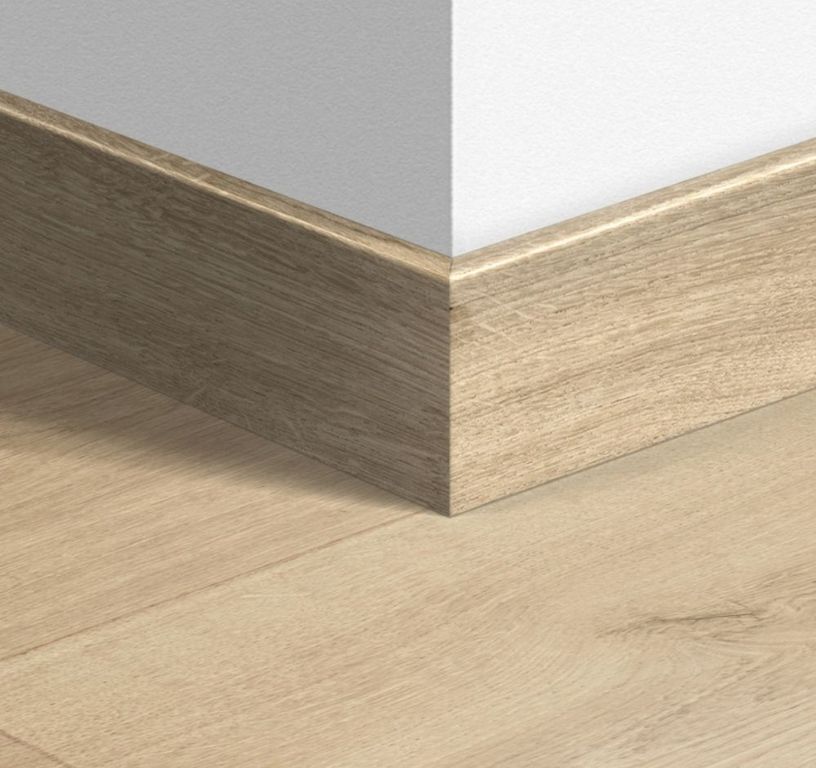 Plinthe  Quick Step, Mdf, décor Bois désert naturel clair, h.7.70 x L. 240.00 cm