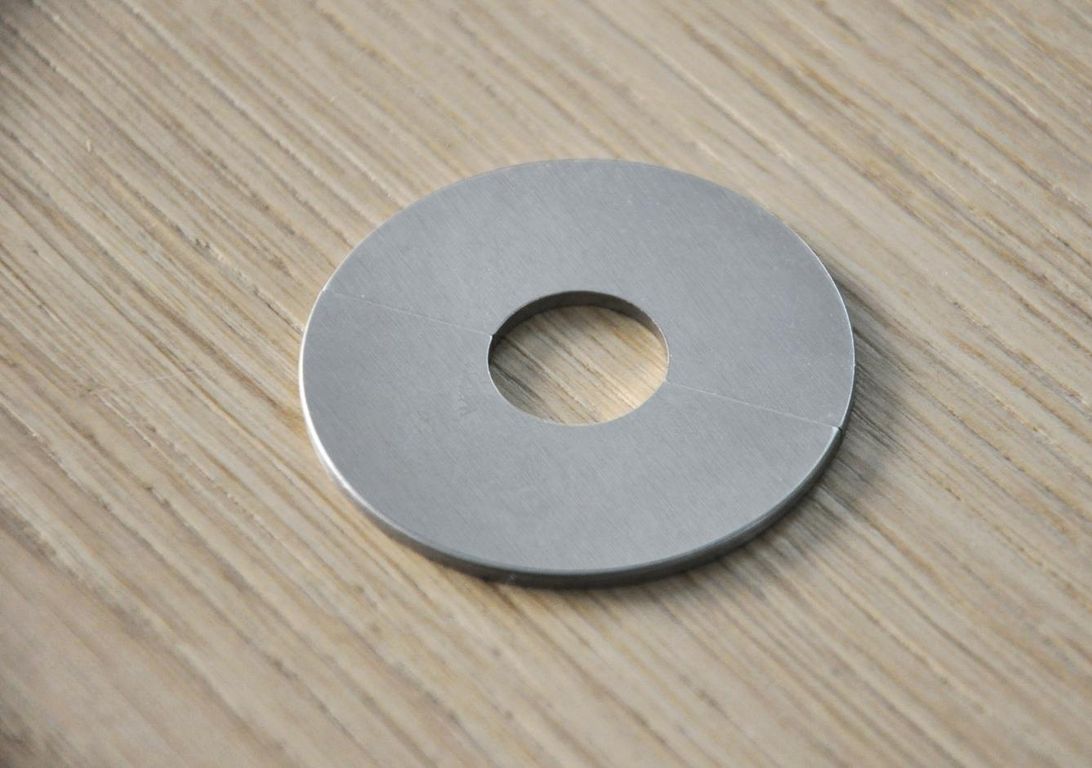 Lot de 2 rosaces, aluminium, diamètre 22 mm