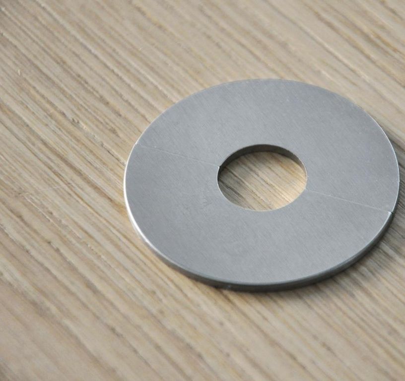 Lot de 2 rosaces, aluminium, diamètre 22 mm