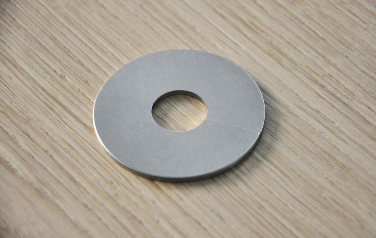 Lot de 2 rosaces, aluminium, diamètre 22 mm