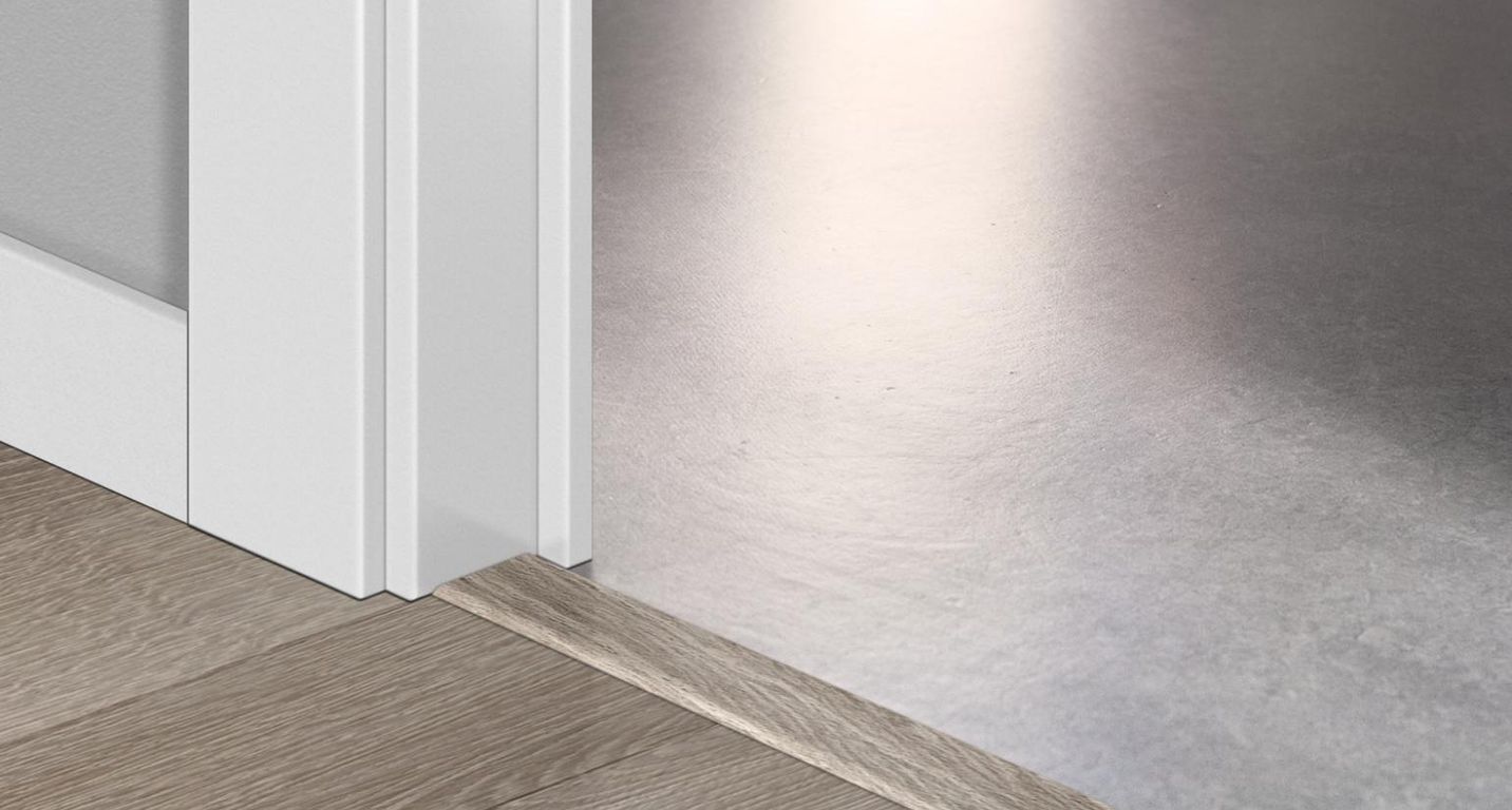 Profilé multi fonction INCIZO STRATIFIE Quick Step, mdf, décor chêne gris brossé, l.4.80 x L. 215.00 cm
