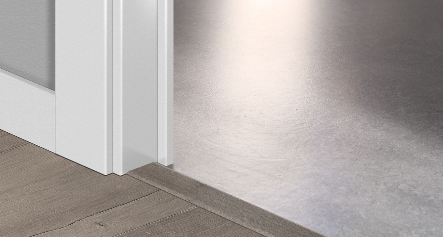 Profilé multi fonction INCIZO STRATIFIE Quick Step, mdf, décor patiné gris, l.4.80 x L. 215.00 cm