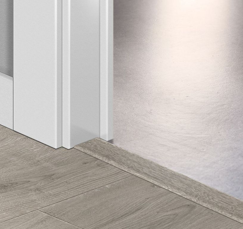 Profilé multi fonction INCIZO STRATIFIE Quick Step, mdf, décor gris brossé, l.4.80 x L. 215.00 cm