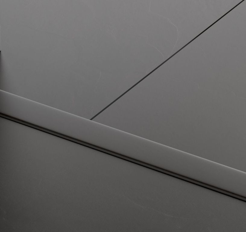 Profilé multi fonction INCIZO STRATIFIE Quick Step, mdf, décor noir, l.4.80 x L. 215.00 cm