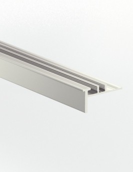 Base pour nez de marche Quick Step Aluminium à visser invisible, pour lames vinyle, l 5.40x L. 215.00 cm