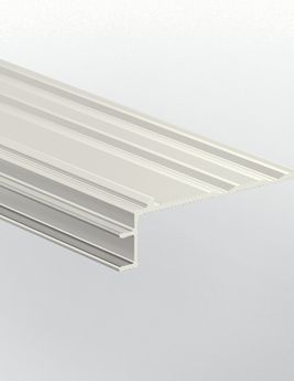 Base pour nez de marche Quick Step Aluminium à visser invisible, 1 PR 7MM, l 0.00x L. 215.00 cm