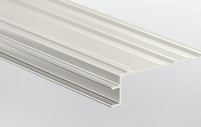 Base pour nez de marche Quick Step Aluminium à visser invisible, Majestic , l 7.10x L. 215.00 cm