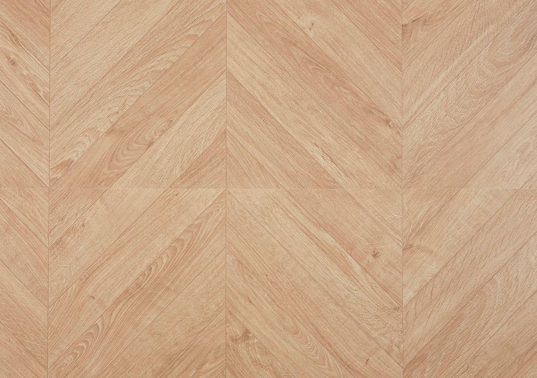 Sol stratifié IMPRESSIVE PATTERNS Quick Step, aspect Marqueterie chevron clair, dalle 39.60 x 120.00 cm