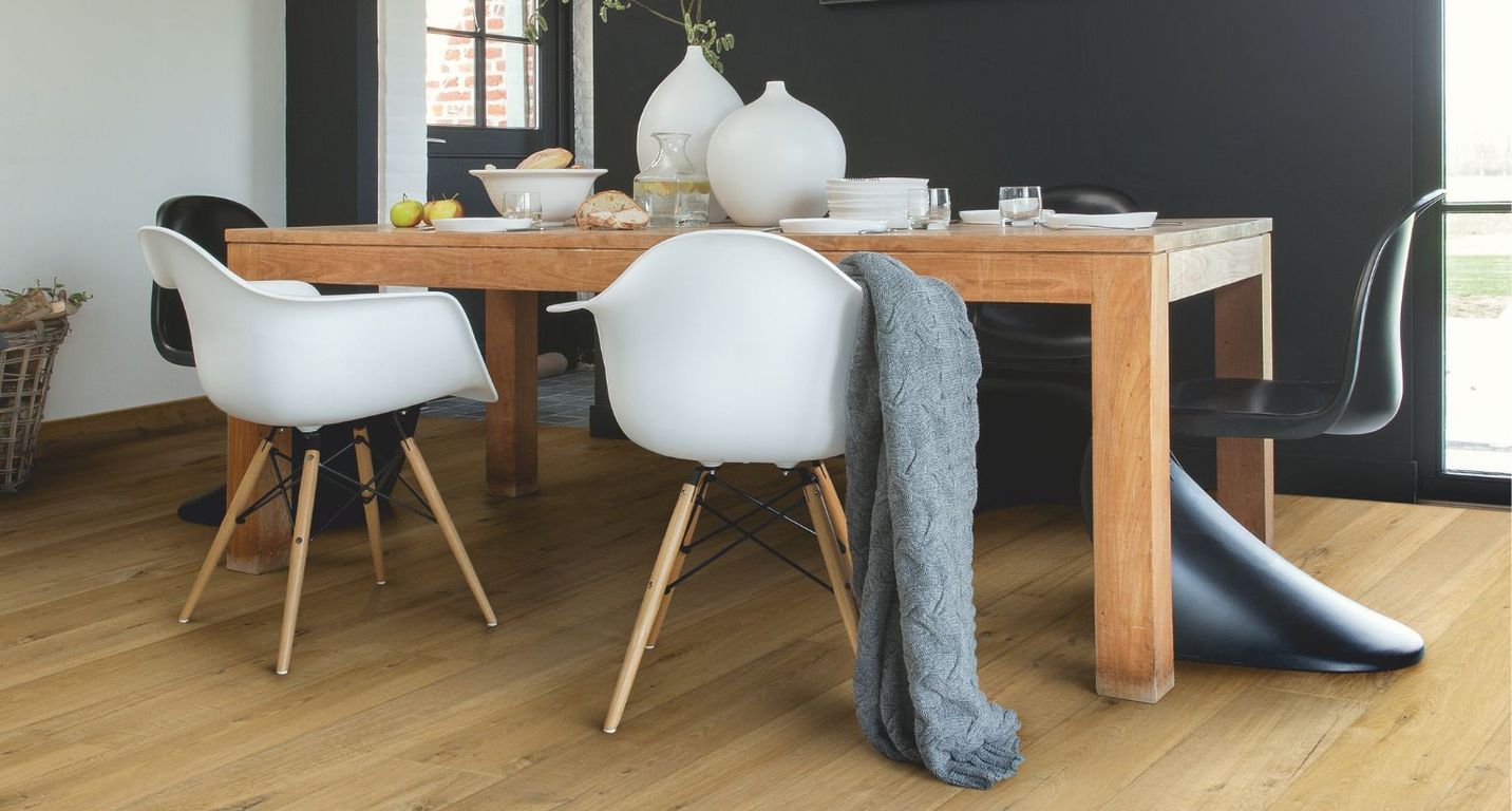 Sol stratifié IMPRESSIVE Quick Step, aspect Bois naturel, lame 19.00 x 138.00 cm