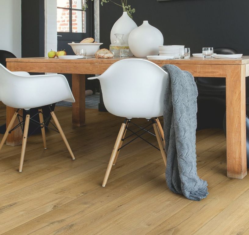 Sol stratifié IMPRESSIVE Quick Step, aspect Bois naturel, lame 19.00 x 138.00 cm