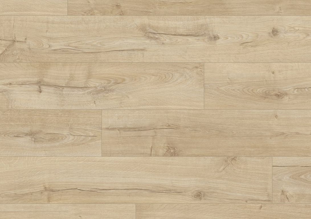 Sol stratifié IMPRESSIVE ULTRA Quick Step, aspect Bois naturel beige, lame 19.00 x 138.00 cm