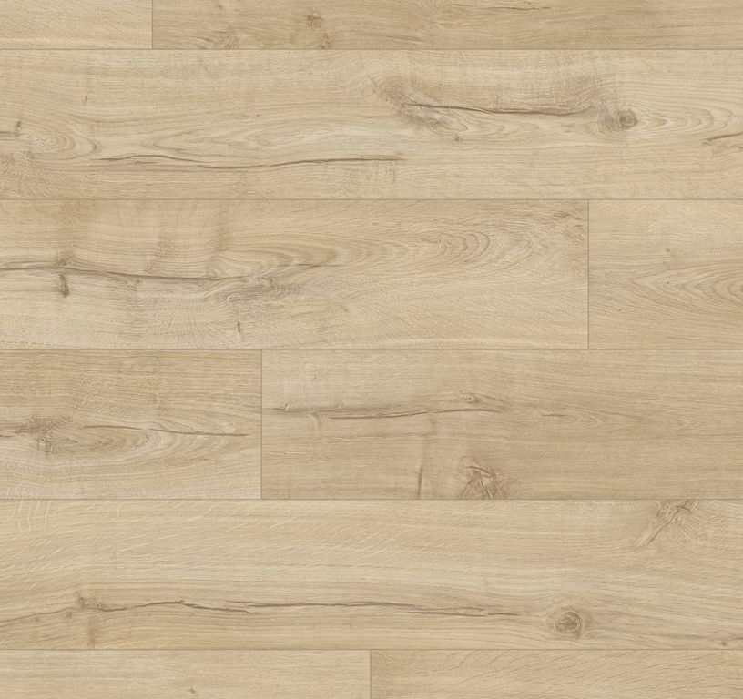 Sol stratifié IMPRESSIVE ULTRA Quick Step, aspect Bois naturel beige, lame 19.00 x 138.00 cm