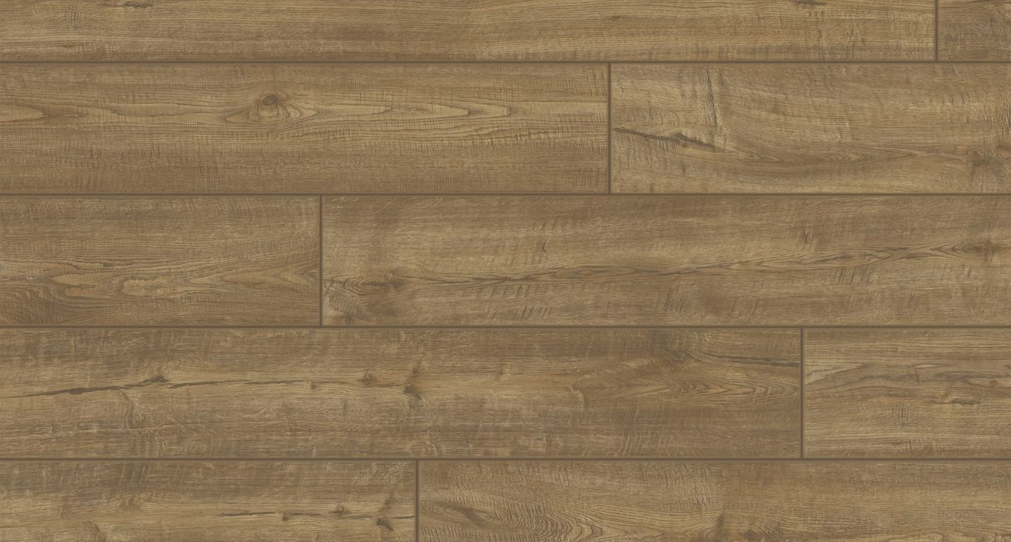 Sol stratifié IMPRESSIVE ULTRA Quick Step, aspect Bois brun vieilli, lame 19.00 x 138.00 cm