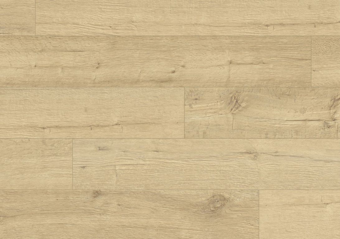 Sol stratifié IMPRESSIVE ULTRA Quick Step, aspect Bois naturel sablé, lame 19.00 x 138.00 cm