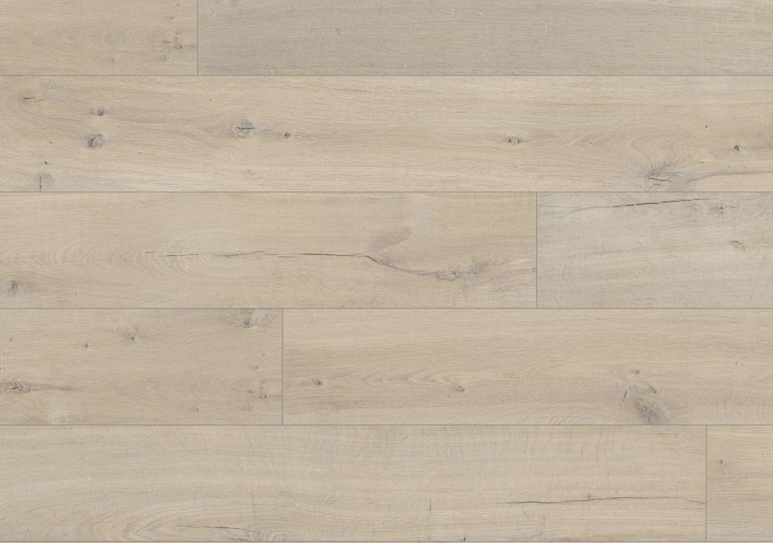 Sol stratifié IMPRESSIVE ULTRA Quick Step, aspect Bois grège, lame 19.00 x 138.00 cm