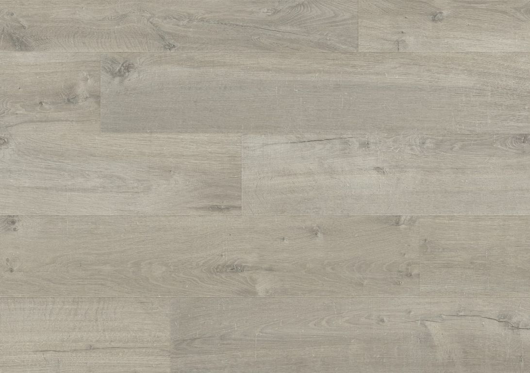 Sol stratifié IMPRESSIVE ULTRA Quick Step, aspect Bois gris, lame 19.00 x 138.00 cm