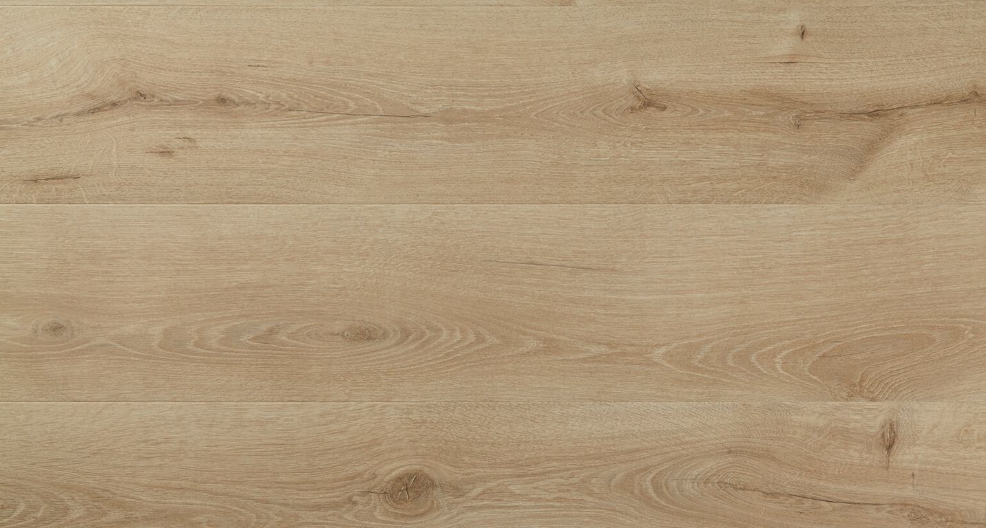 Sol stratifié MAJESTIC Quick Step, aspect Bois chêne de la vallée beige clair, lame 24.00 x 205.00 cm