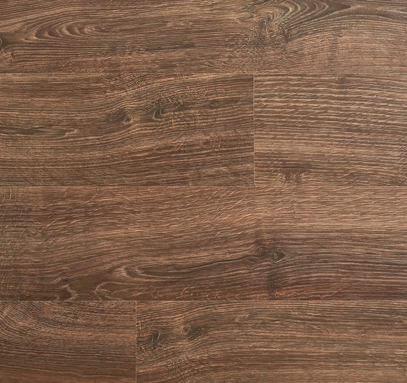 Sol stratifié ELIGNA HYDRO Quick Step, aspect Bois brun, lame 15.60 x 138.00 cm