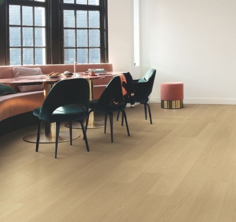 Sol stratifié CAPTURE Quick Step, aspect Bois beige, lame 21.20 x 138.00 cm