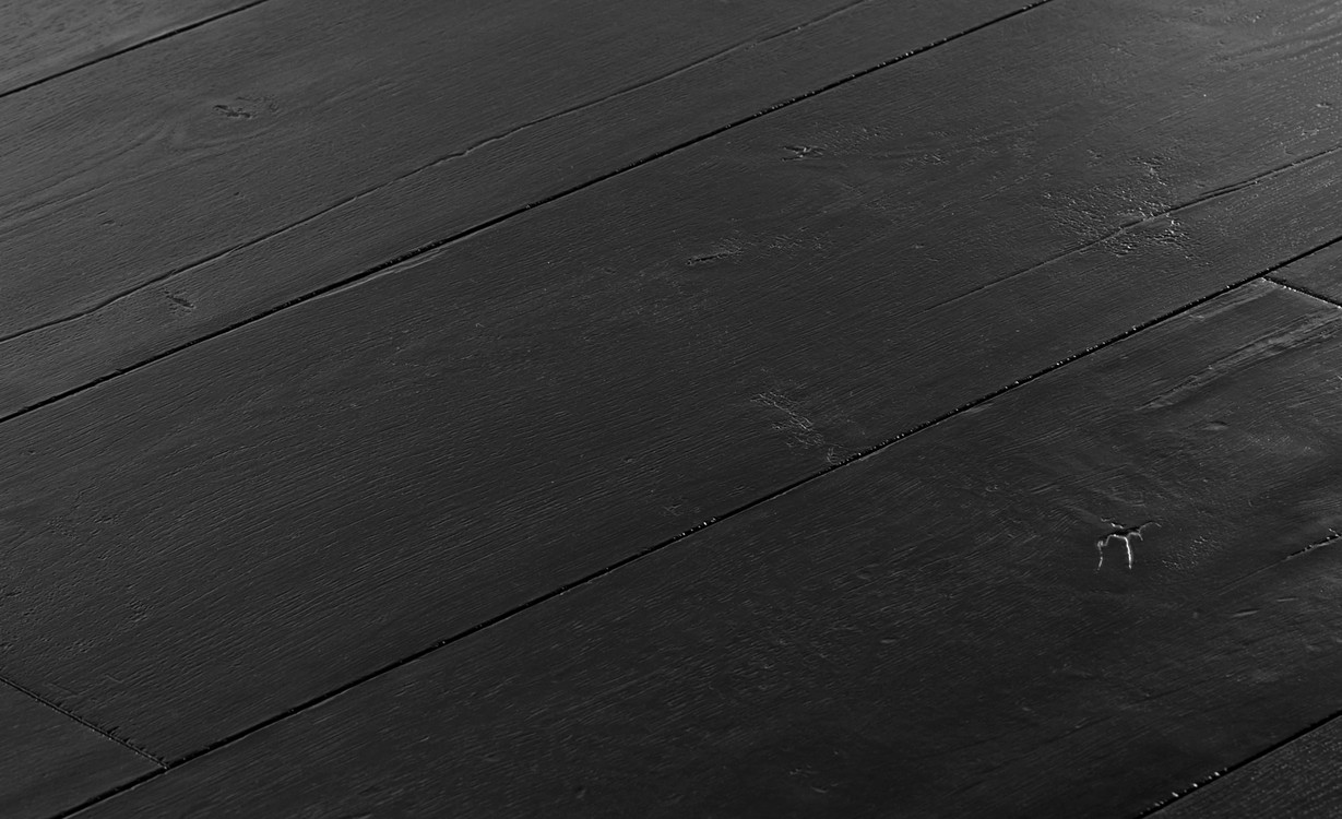 Sol stratifié CAPTURE Quick Step, aspect Bois peint noir, lame 21.20 x 138.00 cm