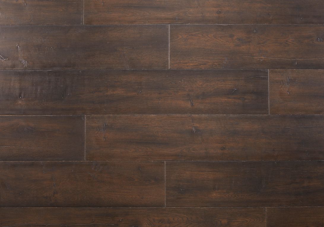 Sol stratifié CAPTURE Quick Step, aspect Bois ciré brun, lame 21.20 x 138.00 cm