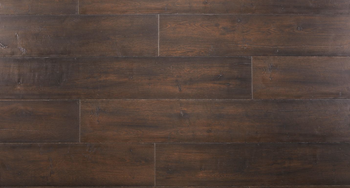 Sol stratifié CAPTURE Quick Step, aspect Bois ciré brun, lame 21.20 x 138.00 cm