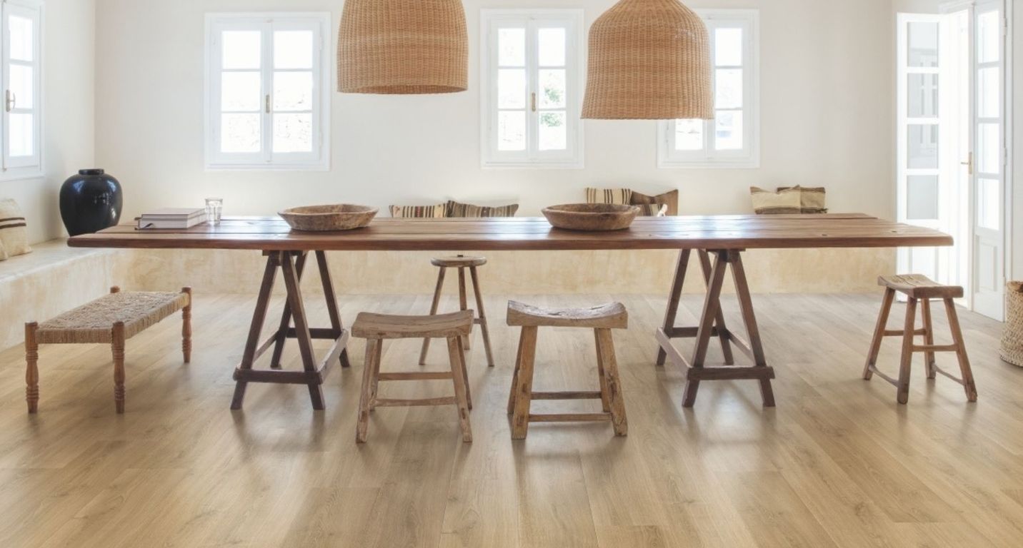 Sol stratifié CAPTURE Quick Step, aspect Bois nature brossé chaud, lame 21.20 x 138.00 cm