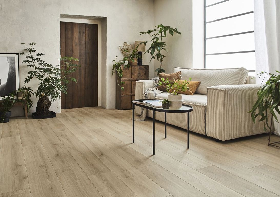 Sol stratifié CAPTURE Quick Step, aspect Bois nature brossé, lame 21.20 x 138.00 cm